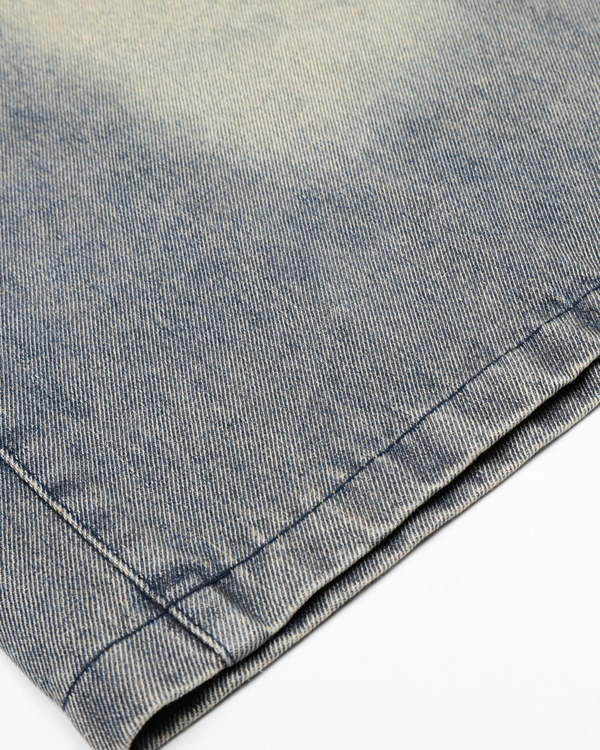 Rhinestone Cross Double Waist Denim Jorts