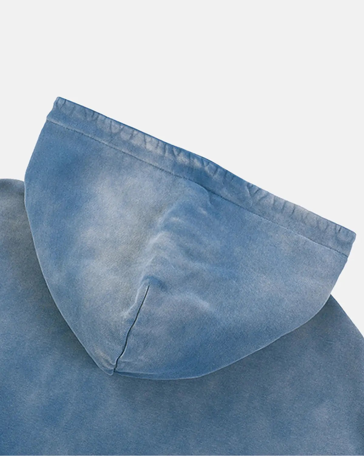 Blue Acid Wash Oversized Hoodie