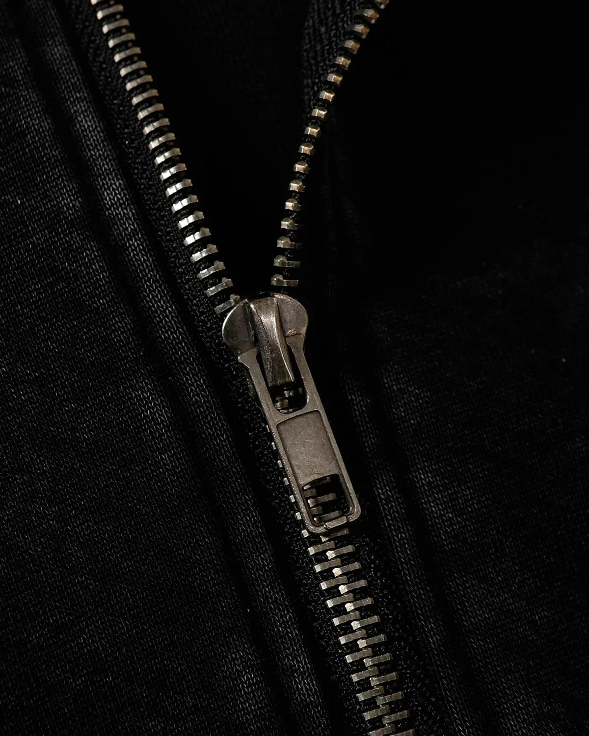 Dirty Washed Studded Boxy Zip Up Hoodie