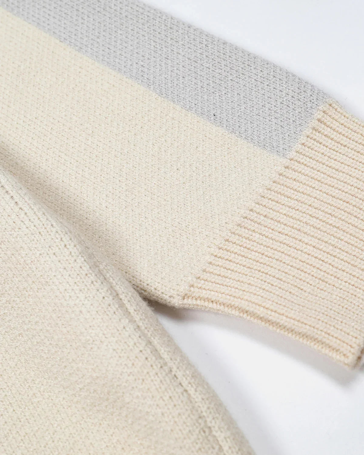 Retro Striped Polo Knit Sweater