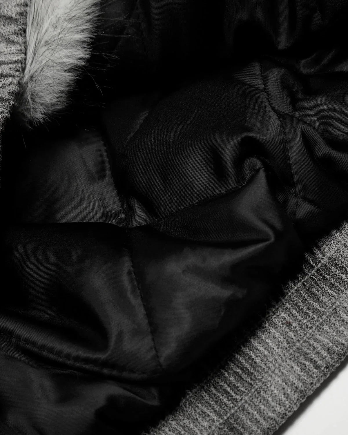 Suede Faux Fur Cotton Padded Jacket MADXMARX