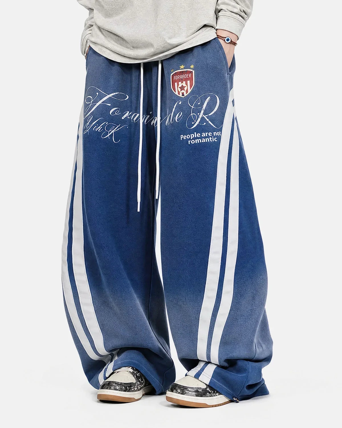 Washed Stripe Barrel Sweatpants