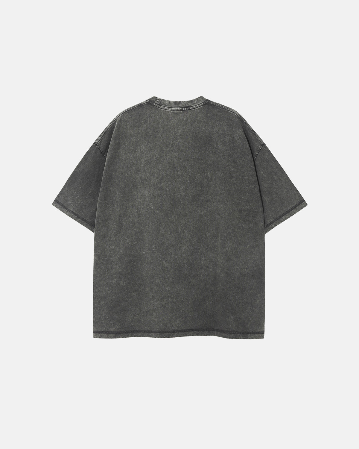 T-shirt délavé col montant
