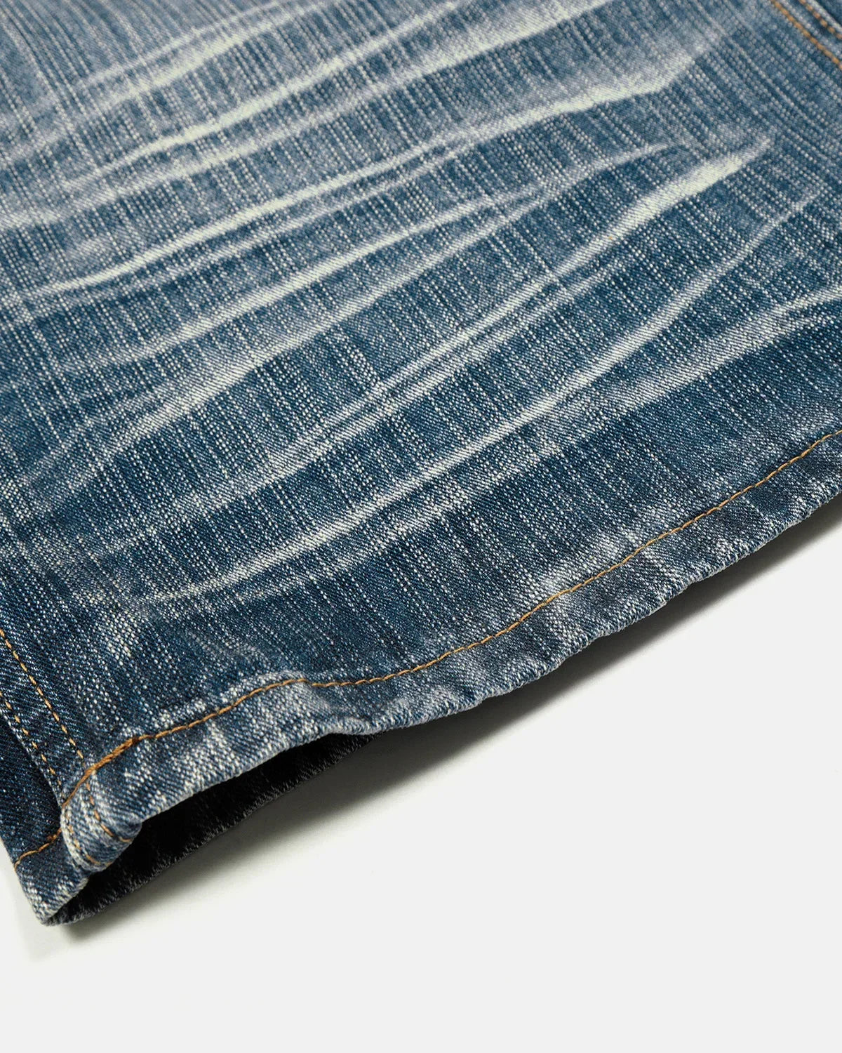 Whisker Wash Bamboo Weave Jeans