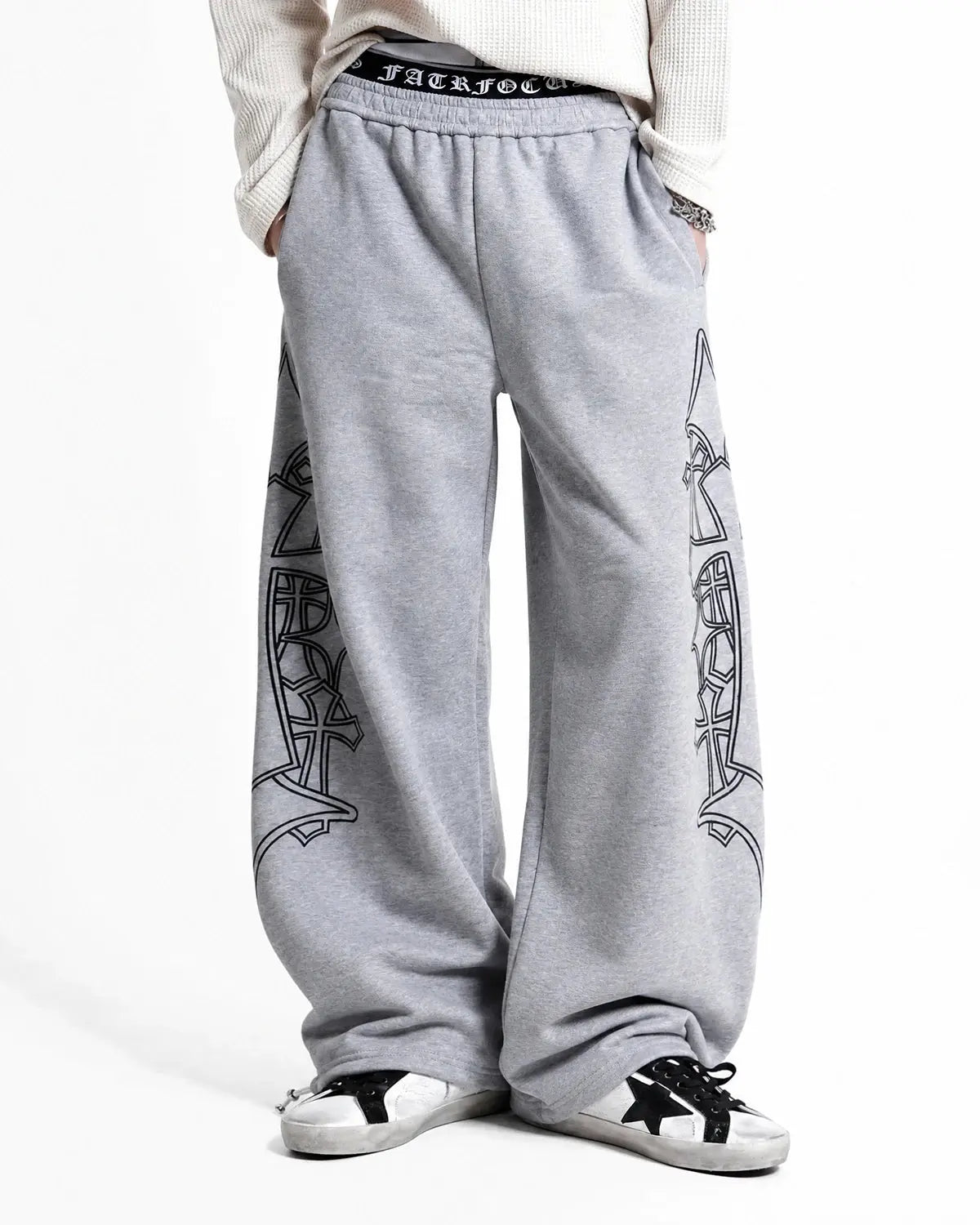 Gothic Layered Baggy Sweatpants