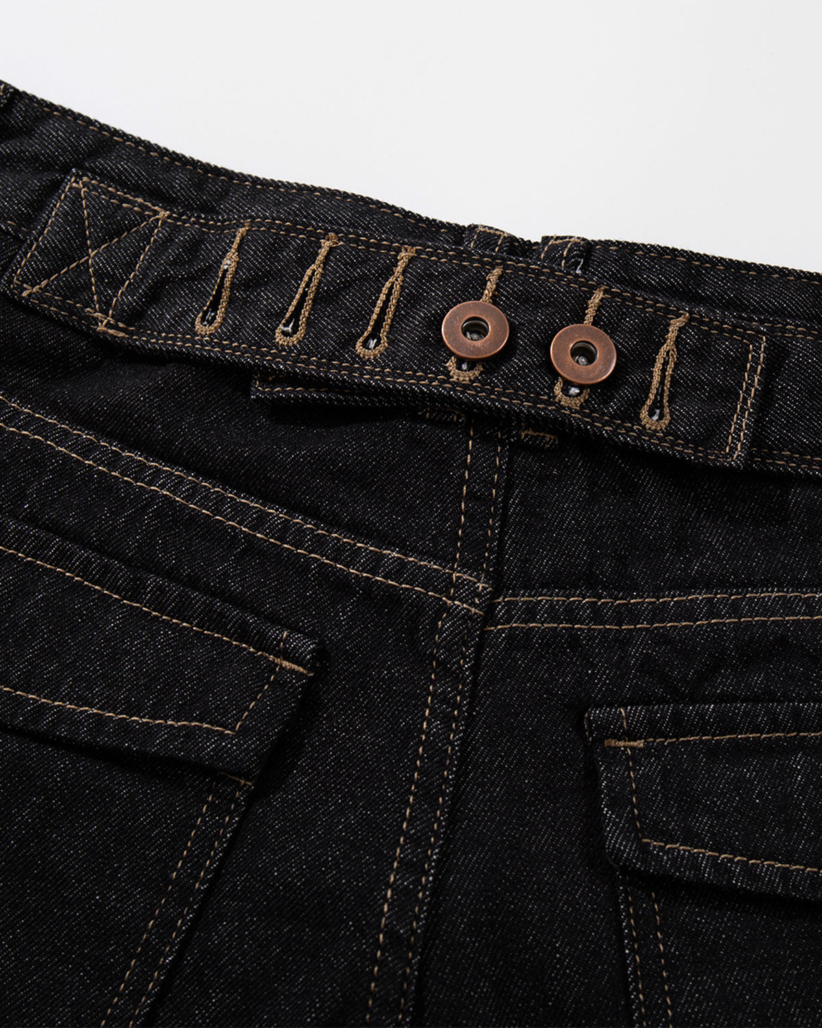 Raw Denim Longline Cargo Jorts