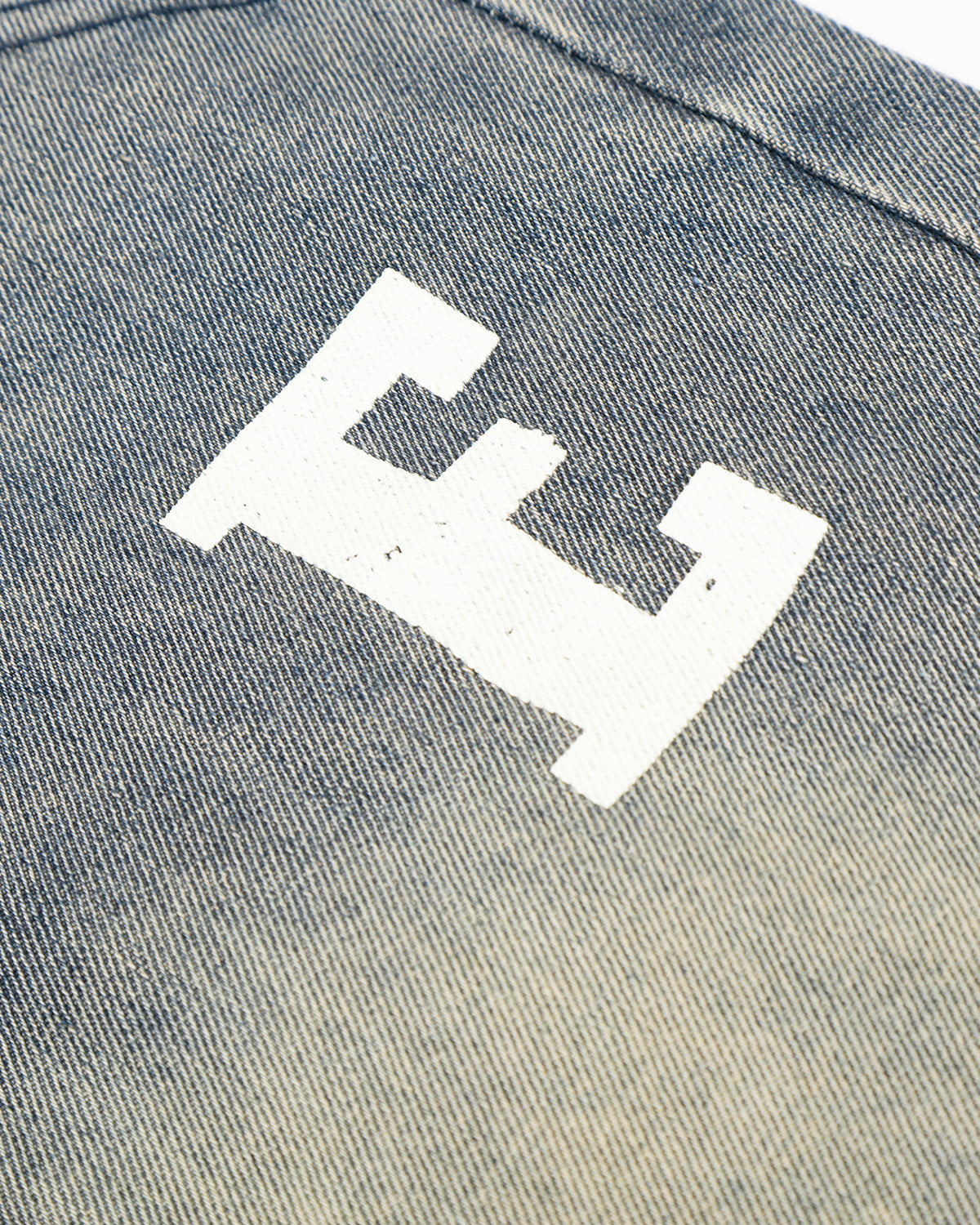 Rhinestone Cross Double Waist Denim Jorts