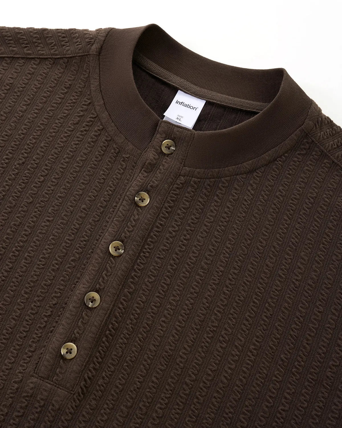 Old Money Style Henley Long Sleeve Tees