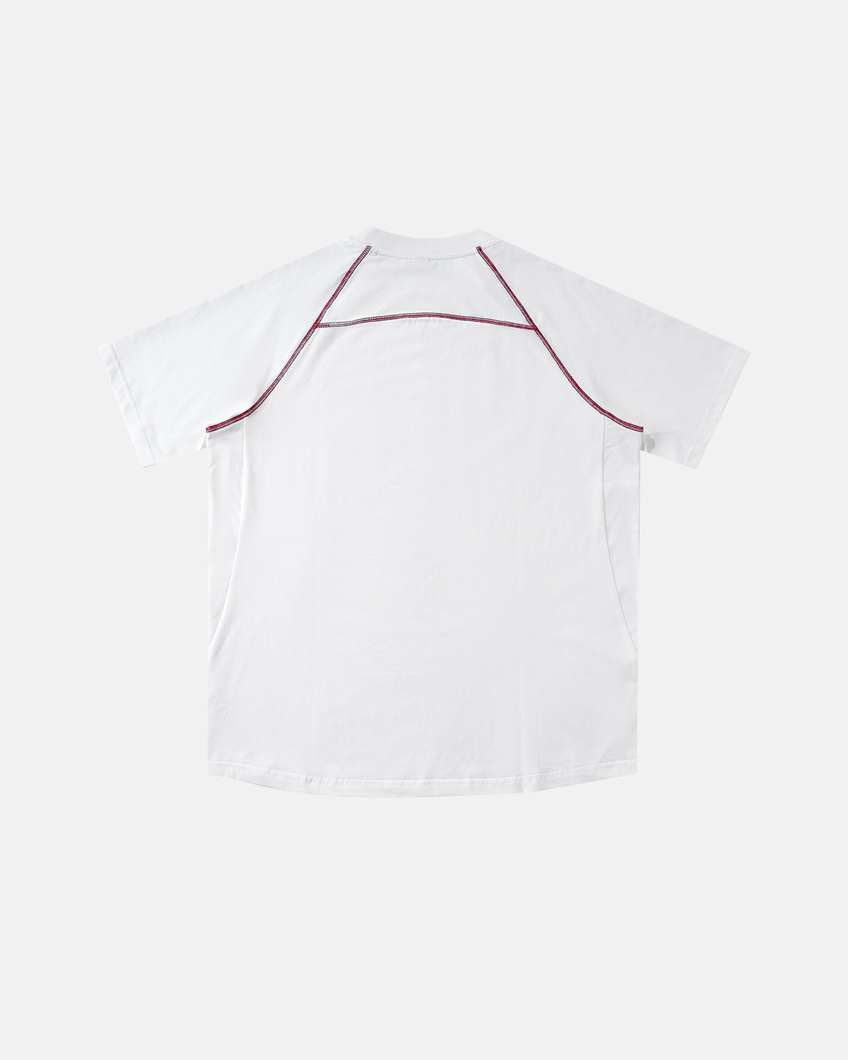 Contrast Color Stiching Stretch T-shirt