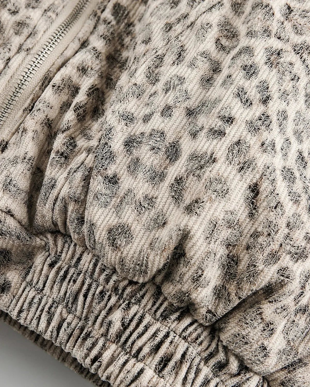 Leopard Faux Fur Lined Bomber Jacket MADXMARX