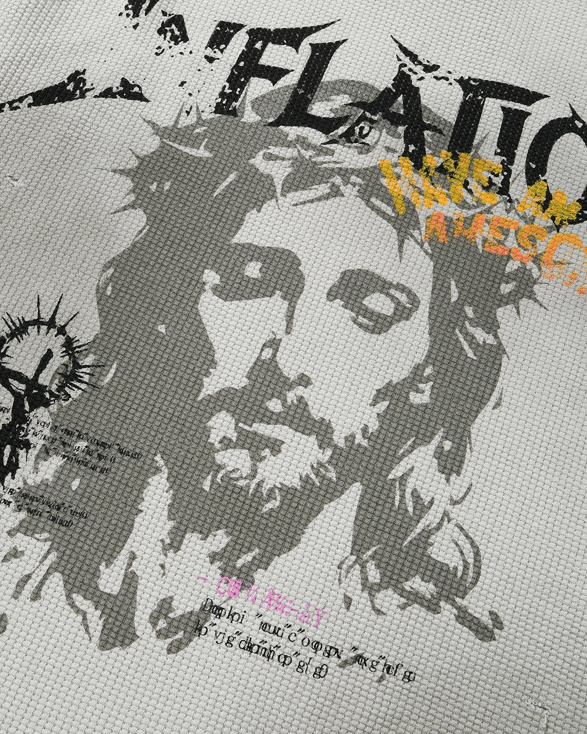 Portrait Waffle Long Sleeve Tee