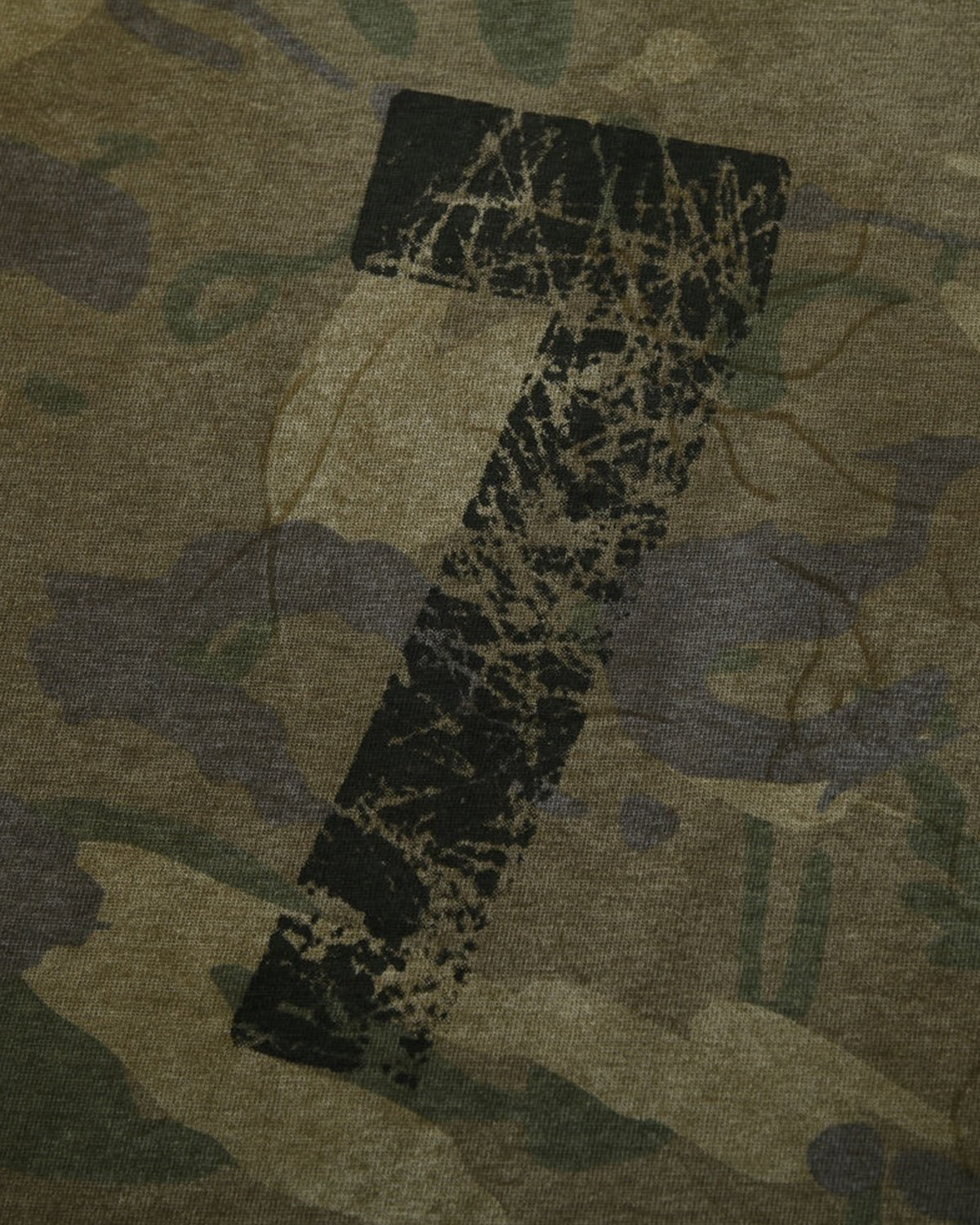 Lace Patchwork Camo Raglan Long Sleeve Tee