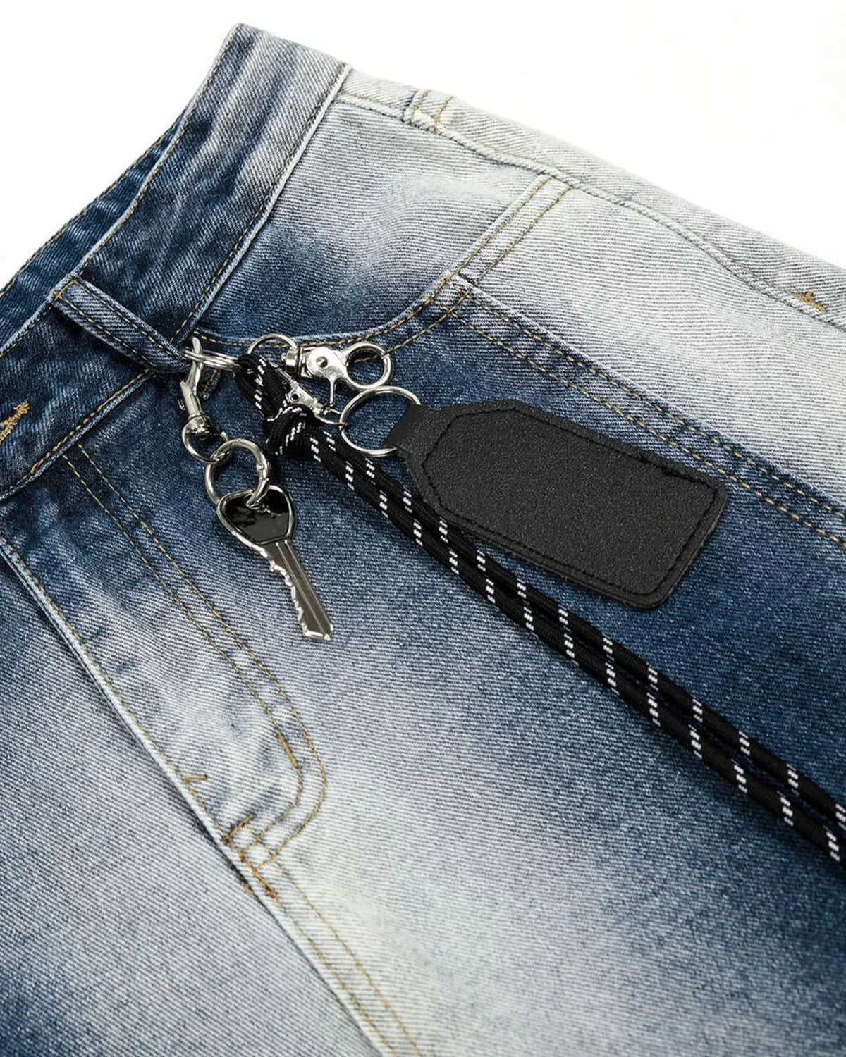 Monkey Wash Baggy Barrel Jeans