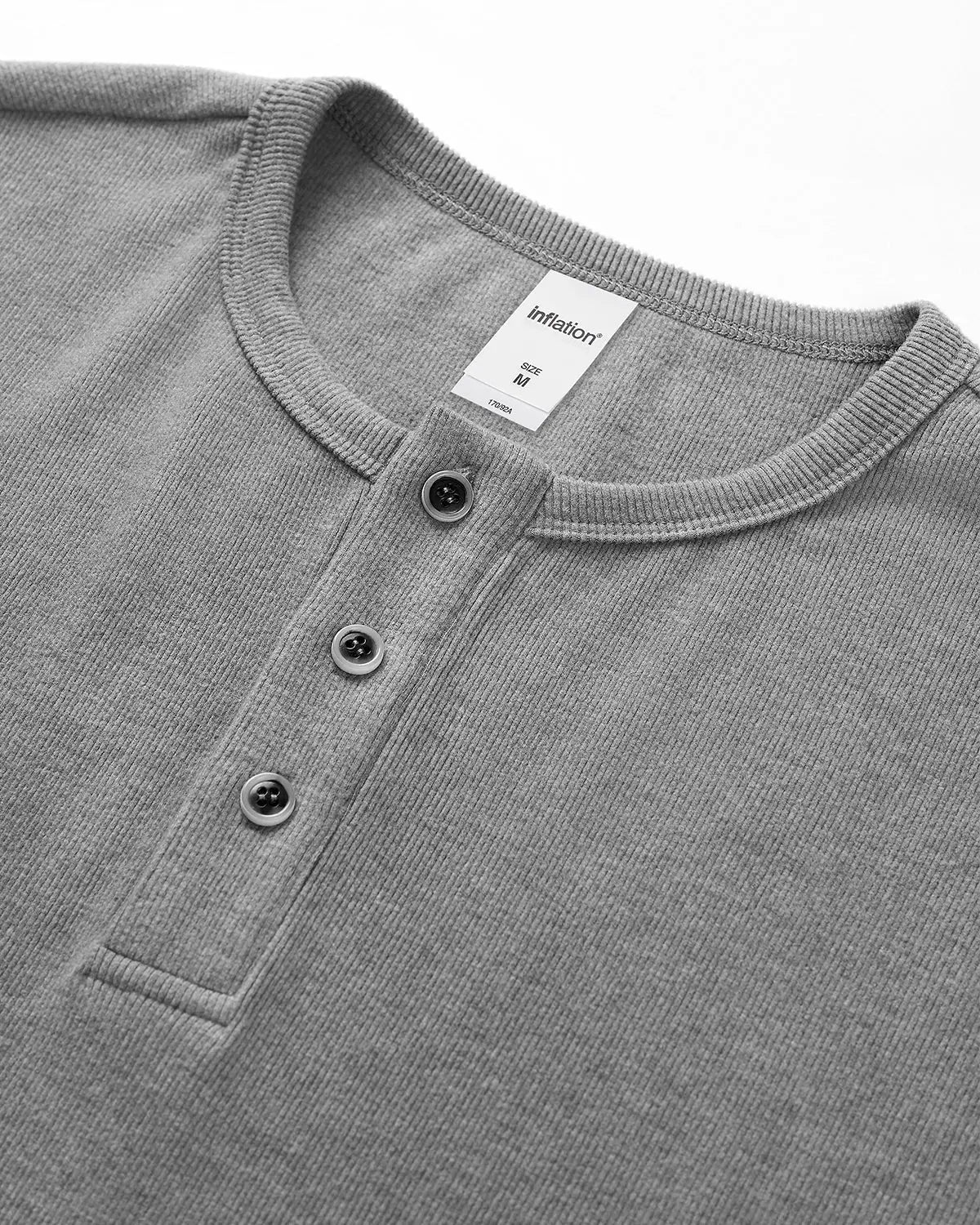 Henley Collar Long Sleeve Tees