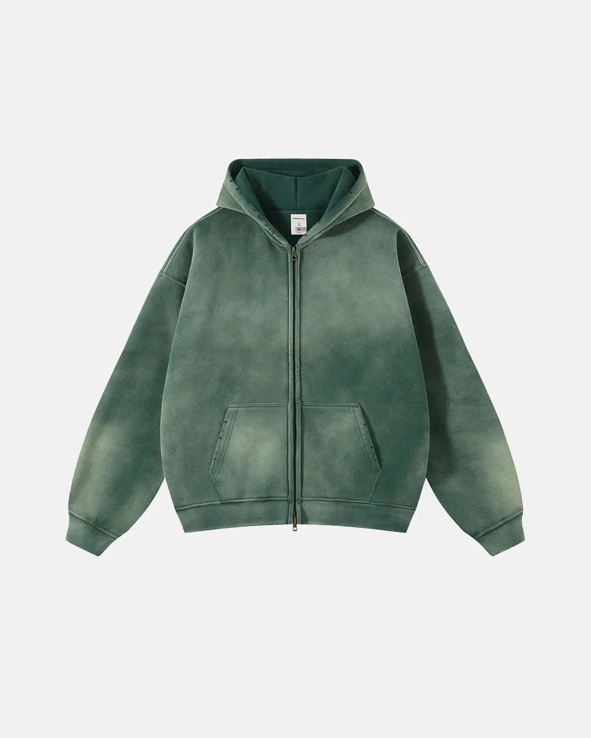 Acid Washed Zip Up Hoodies