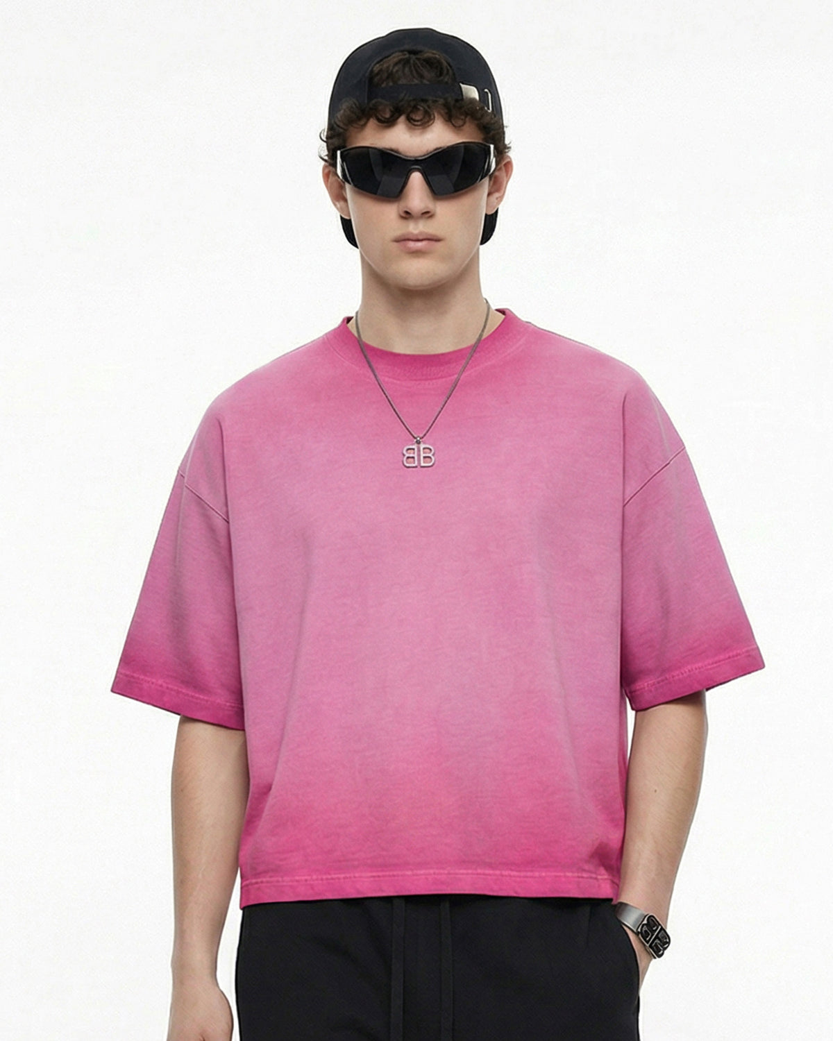 Monkey Washed Dyed Fade Boxy T-Shirt
