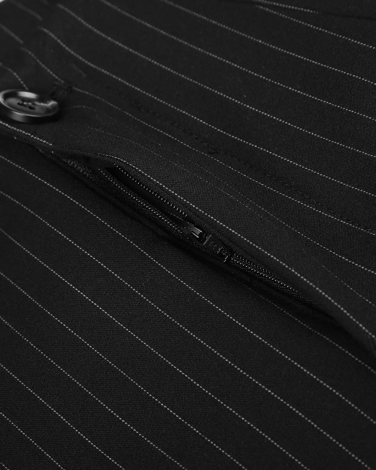 Pinstripe Pleated Barrel Tailored Pants