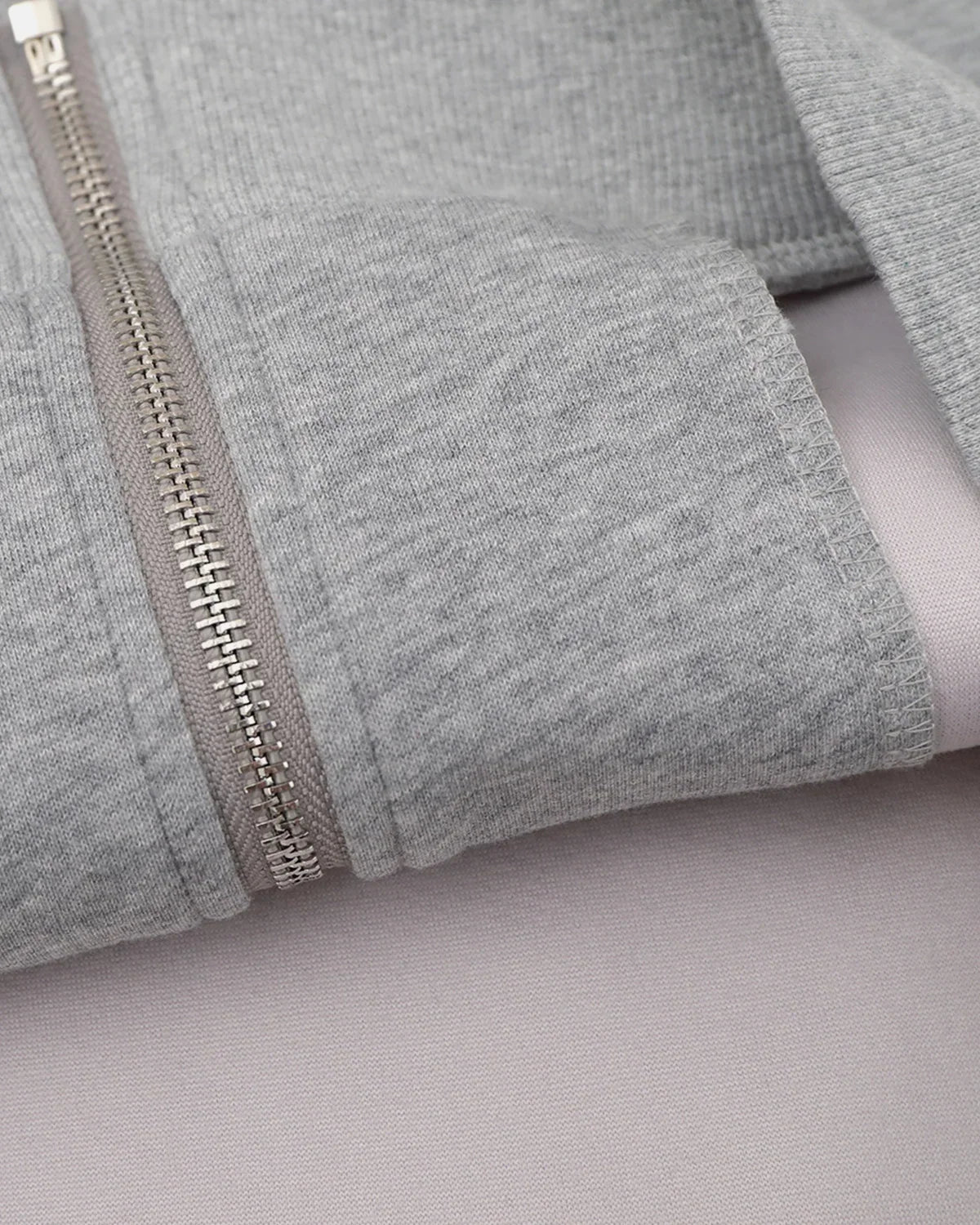 Plaid Panel Zip-Up Hoodie