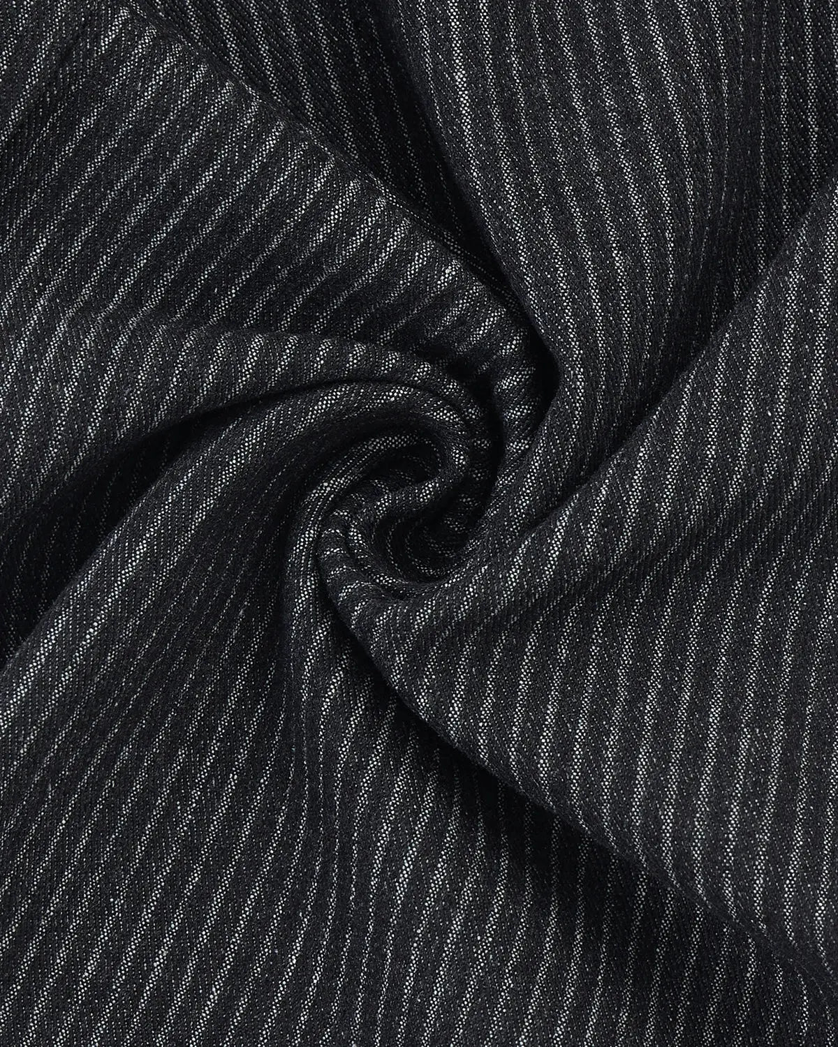 Vintage Pinstripe Pleated Barrel Jeans