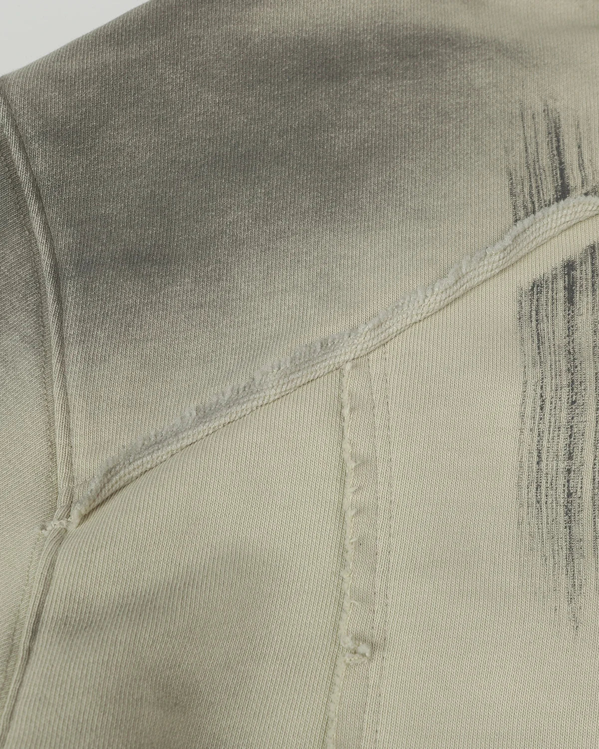 Washed Raw Edge Boxy Hoodie