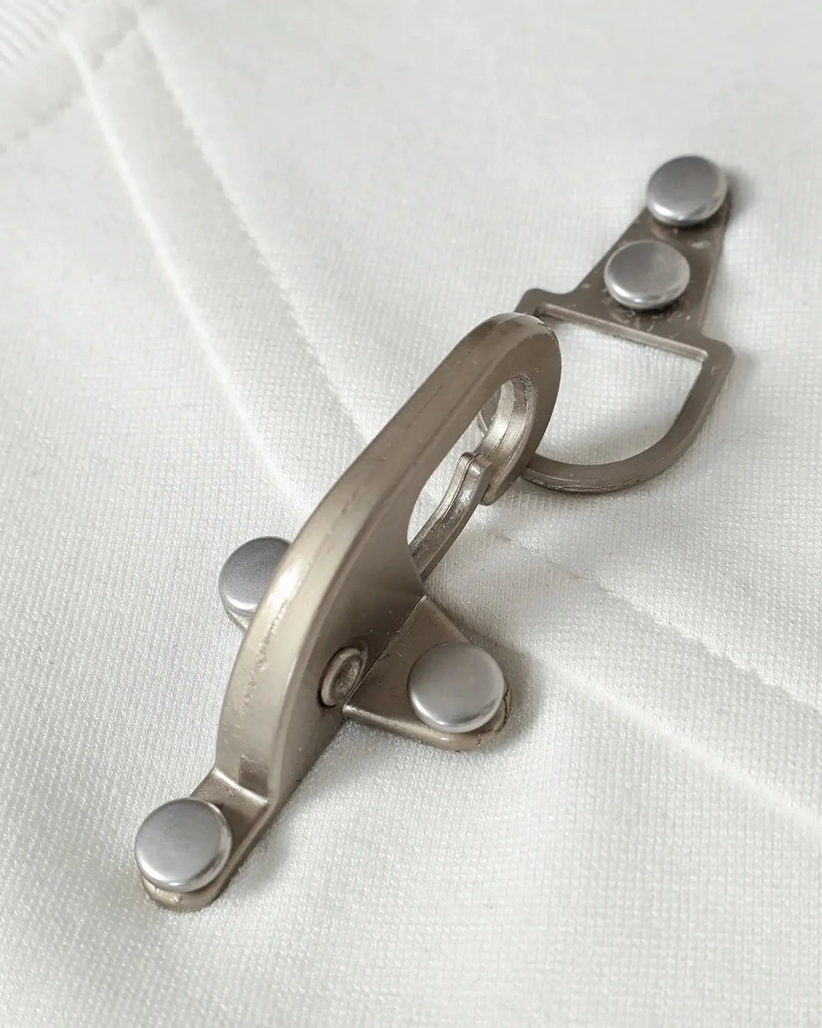 Metal Buckle Detail Cotton T-Shirt