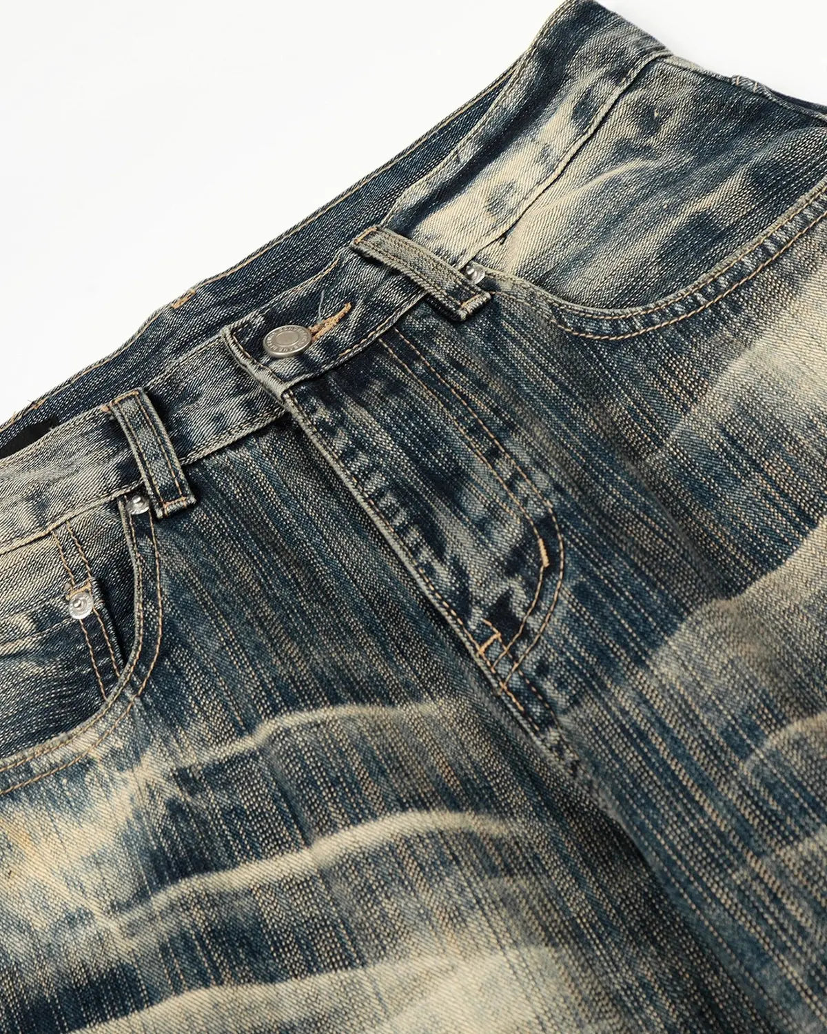 Bamboo Weave Barrel Baggy Jeans MADXMARX