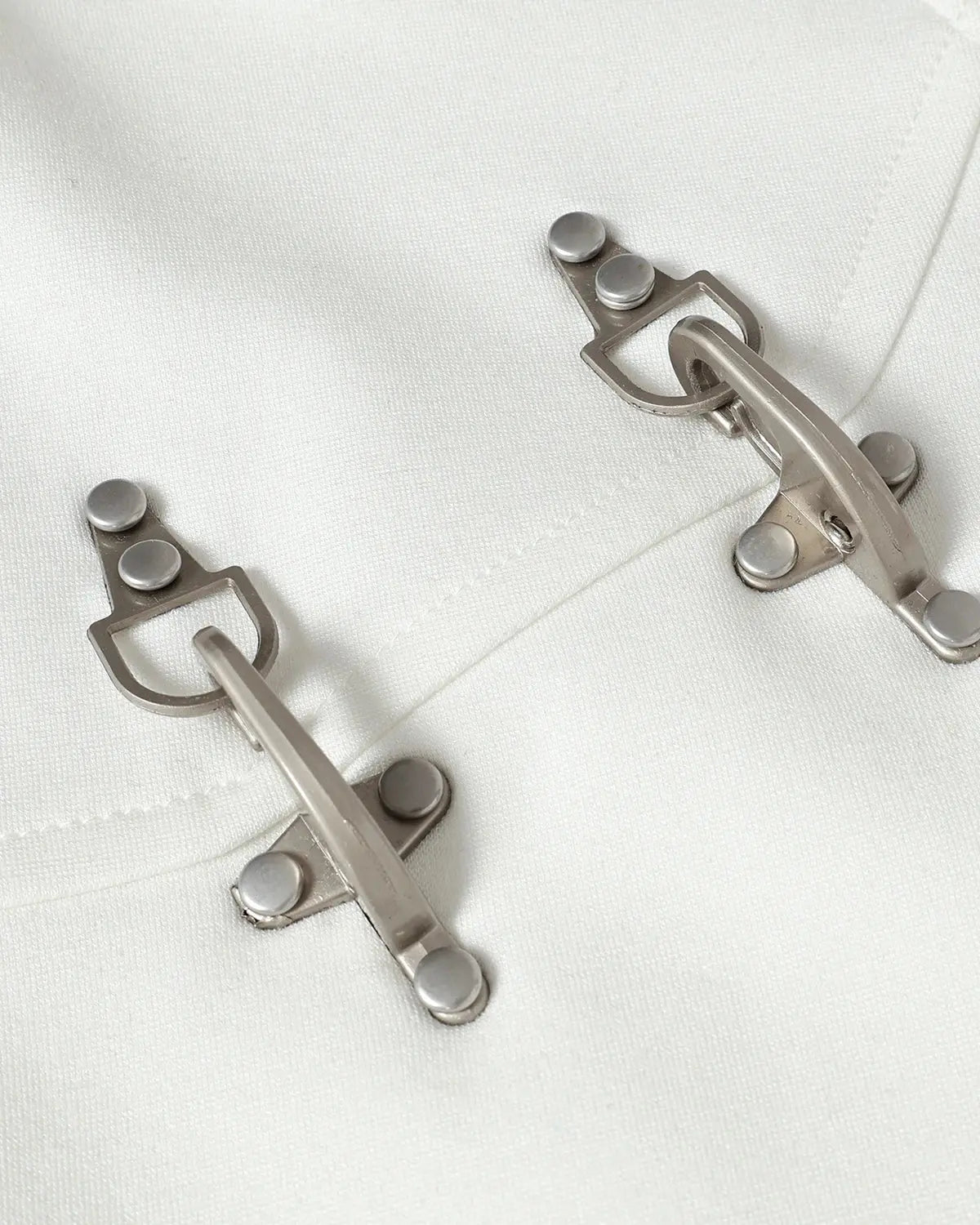 Metal Buckle Detail Cotton T-Shirt