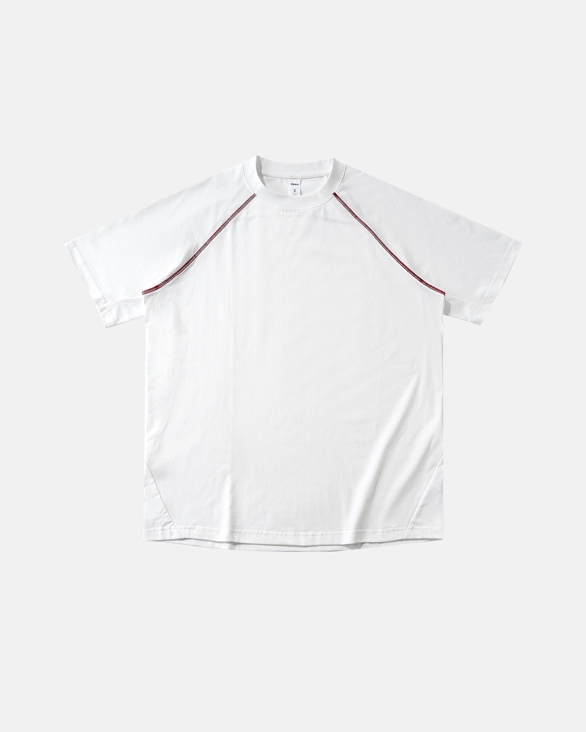 Contrast Color Stiching Stretch T-shirt