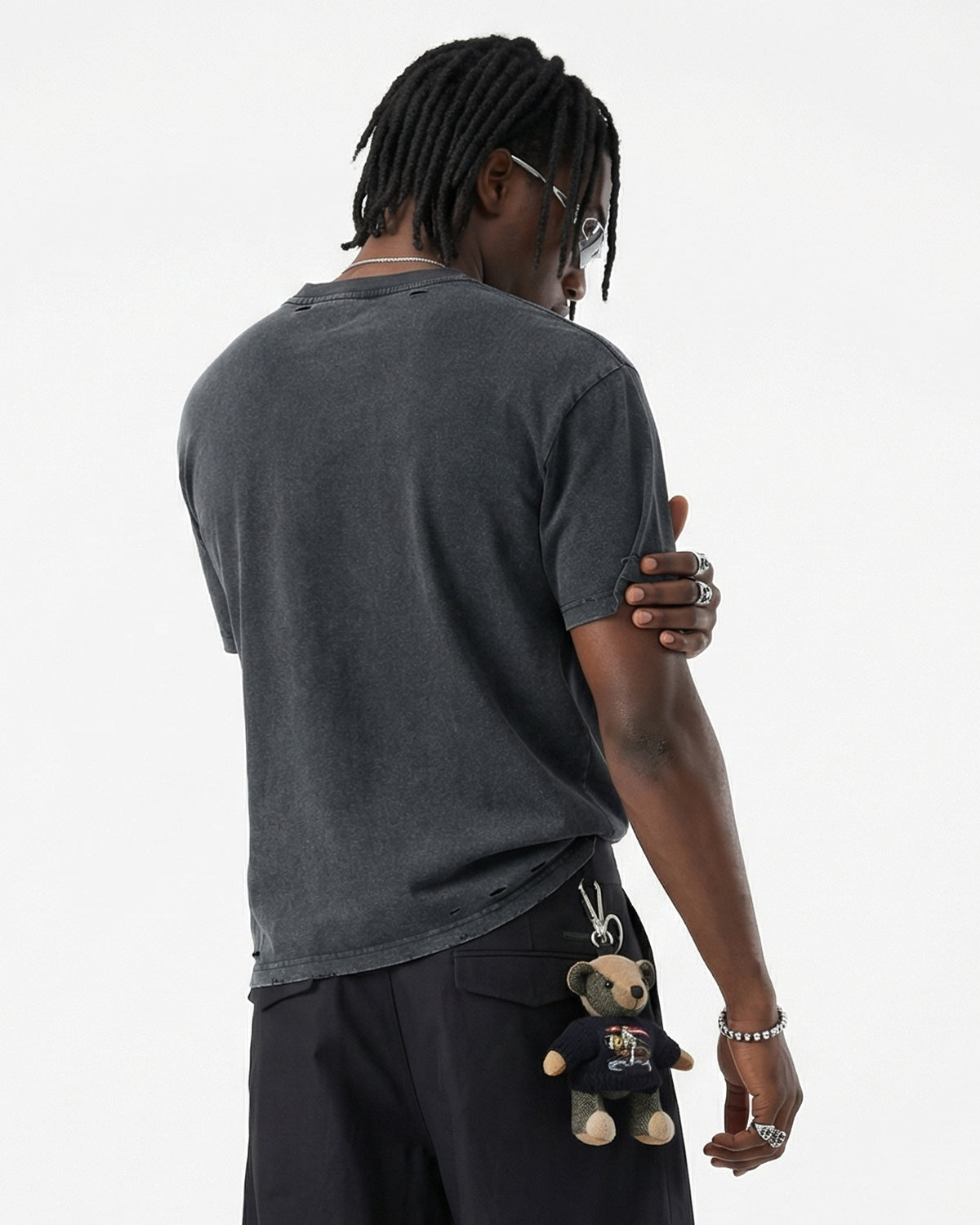 Ripped Distressed Washed Oversized T-Shirt
