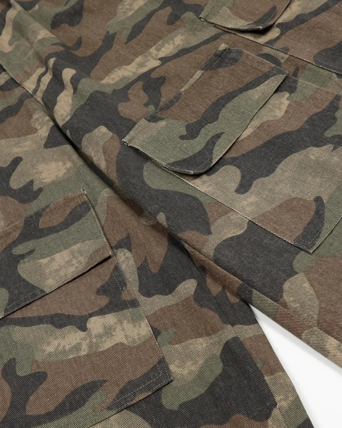 Grey Camo Utility Longline Shorts
