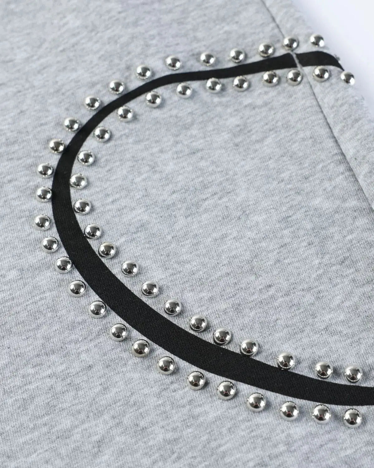 Rhinestone Script Baggy Sweatpants