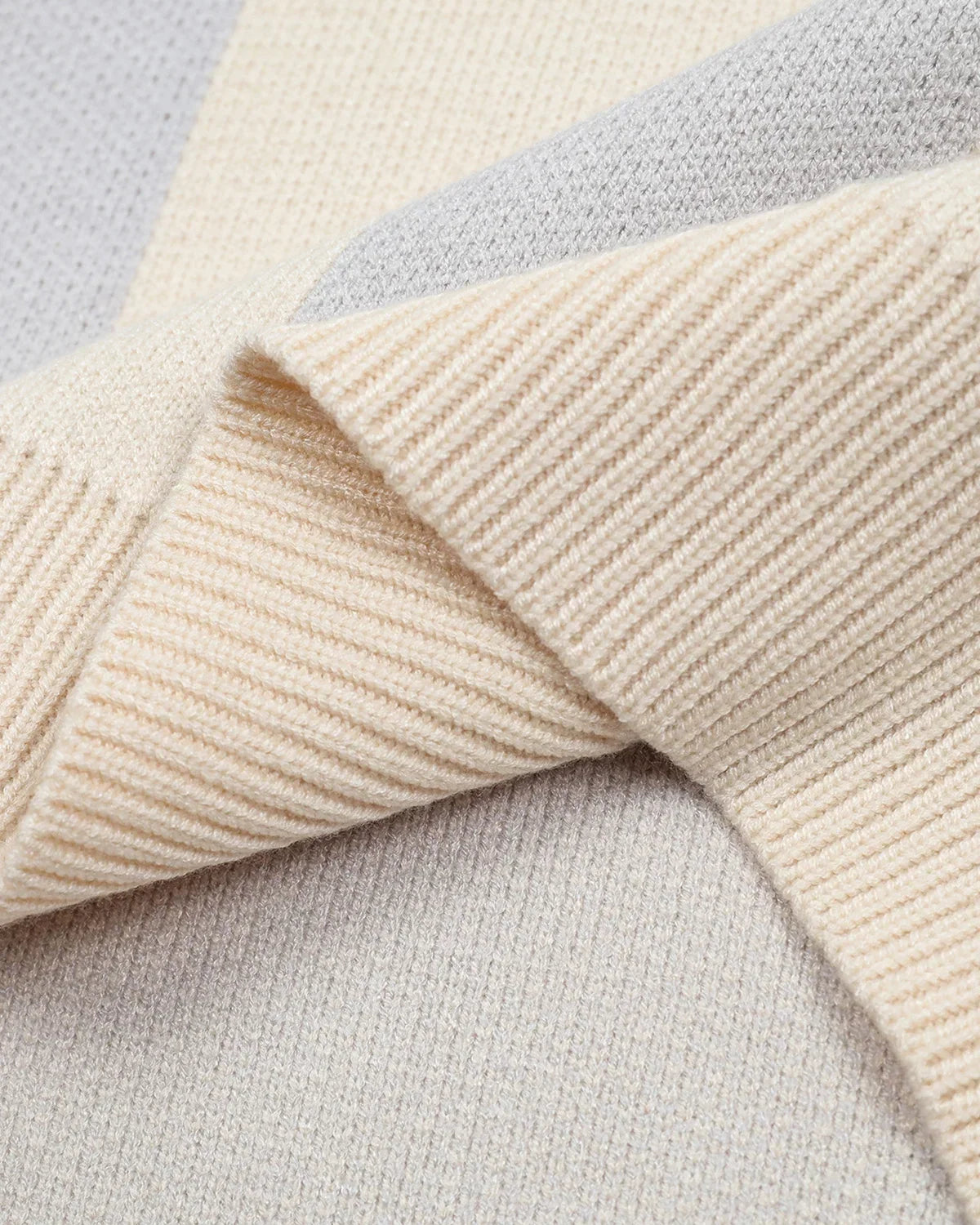 Retro Striped Polo Knit Sweater