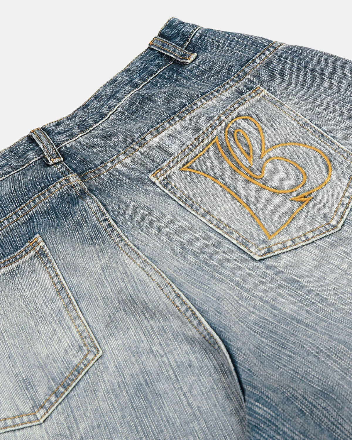 Whisker Wash Bamboo Weave Jeans