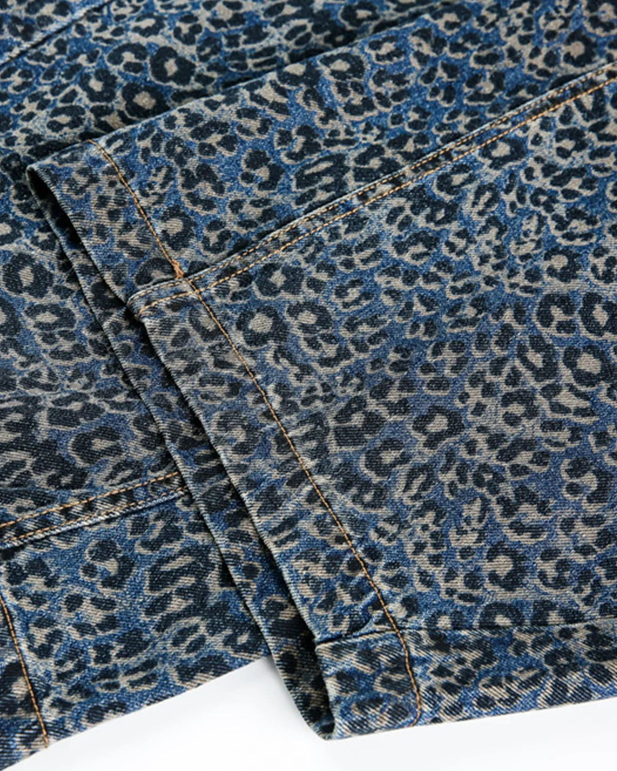 Vintage Leopard Print Barrel Jeans
