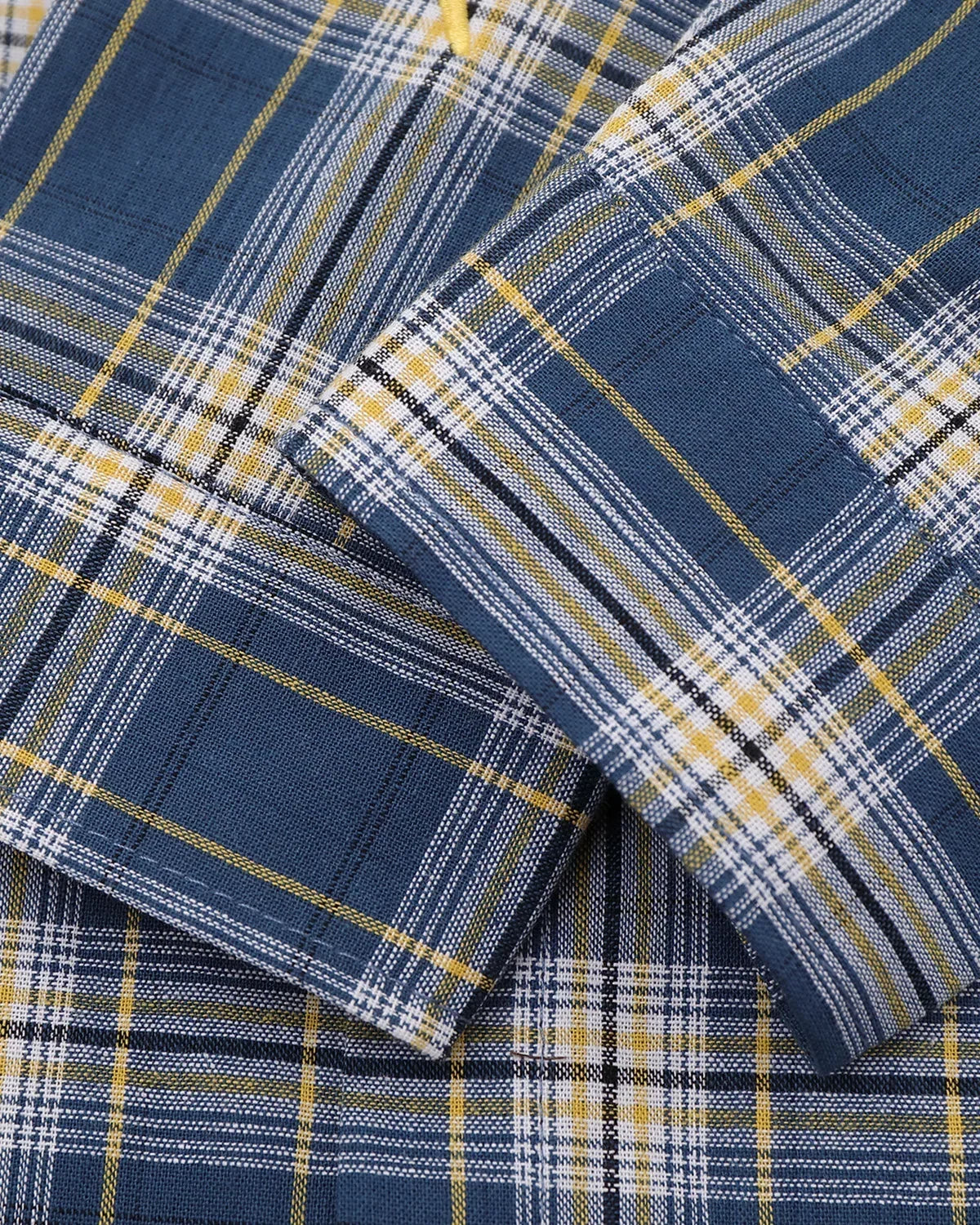 Abstract Line Plaid Shirt