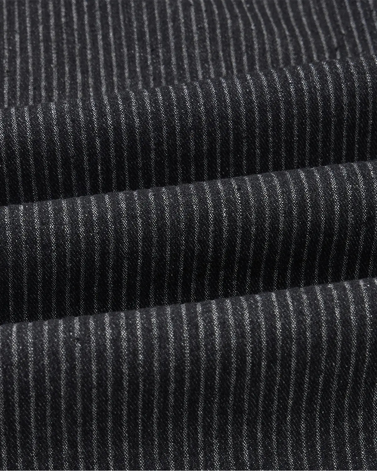 Vintage Pinstripe Pleated Barrel Jeans