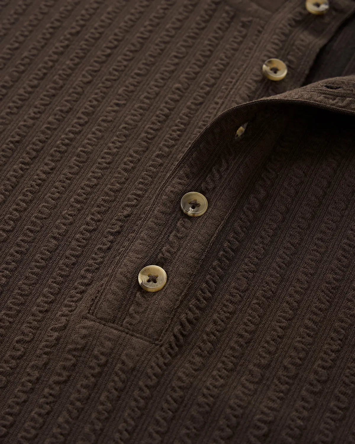 Old Money Style Henley Long Sleeve Tees
