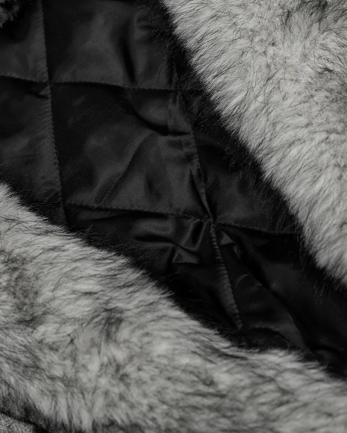 Suede Faux Fur Cotton Padded Jacket MADXMARX