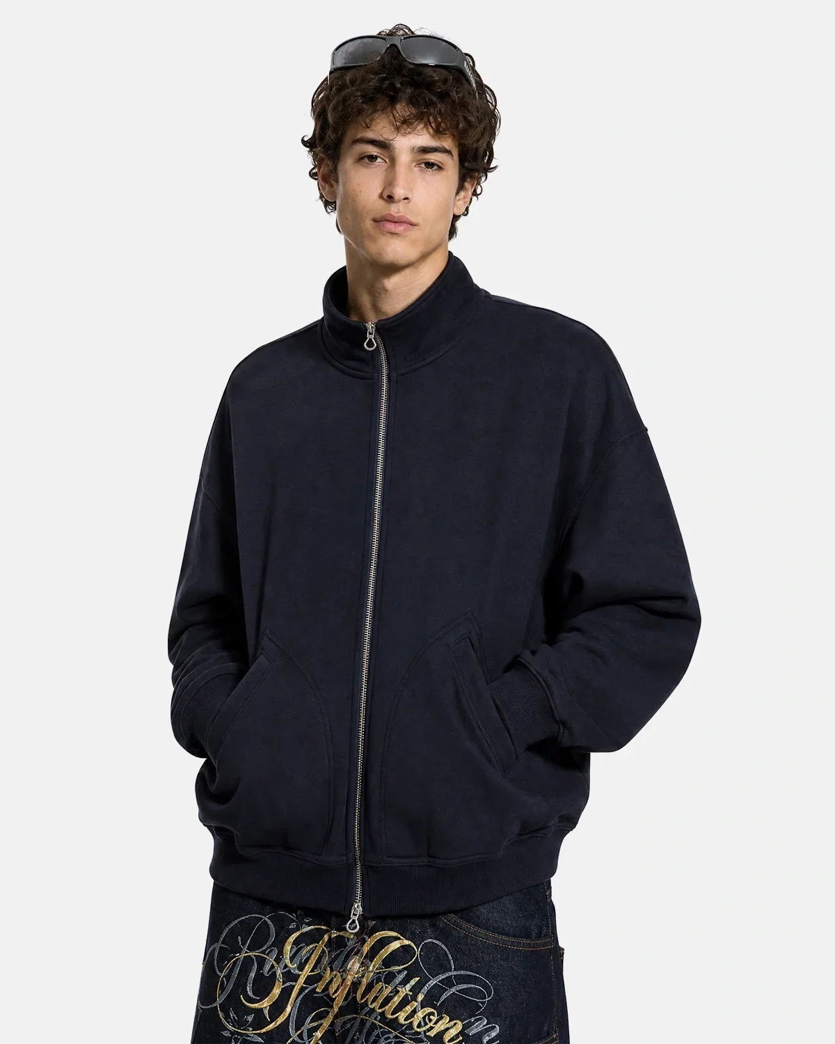 Polar Fleece High Neck Zip Up Jacket