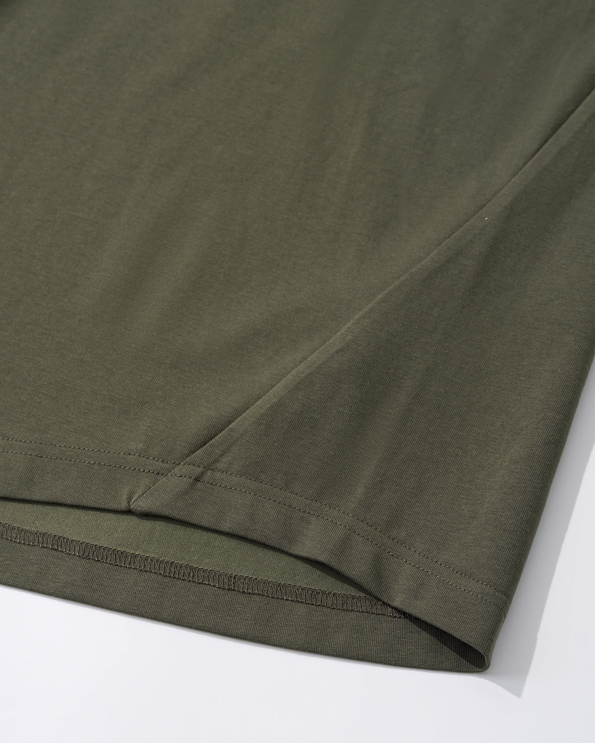 Contrast Color Stiching Stretch T-shirt