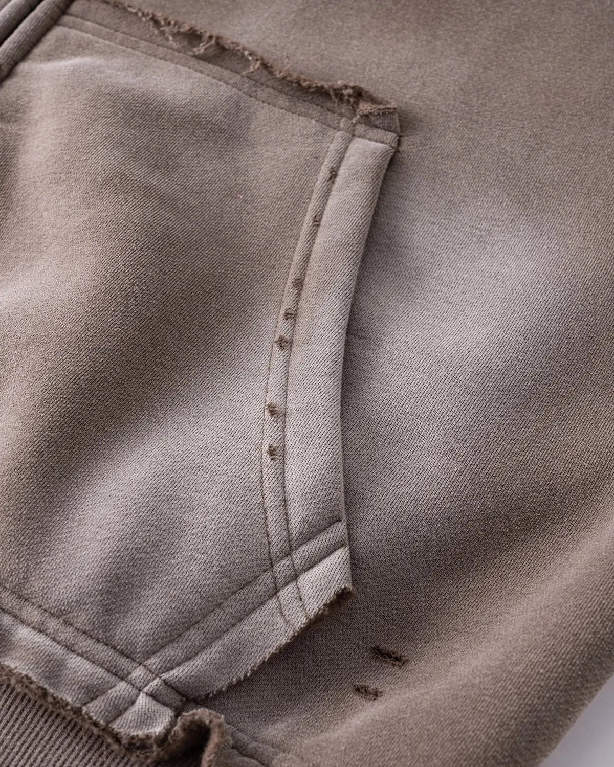 Monkey Wash Ripped Zip Up Hoodies