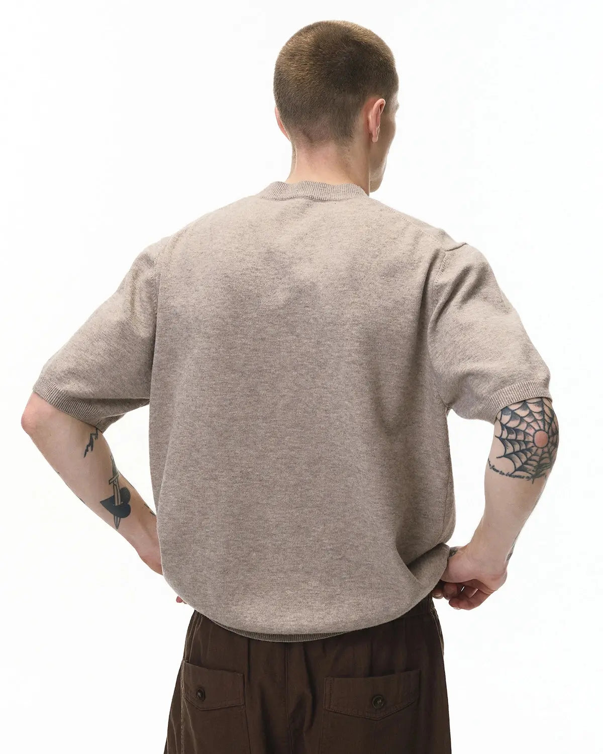 Knitwear Short-sleeved Crewneck Tee