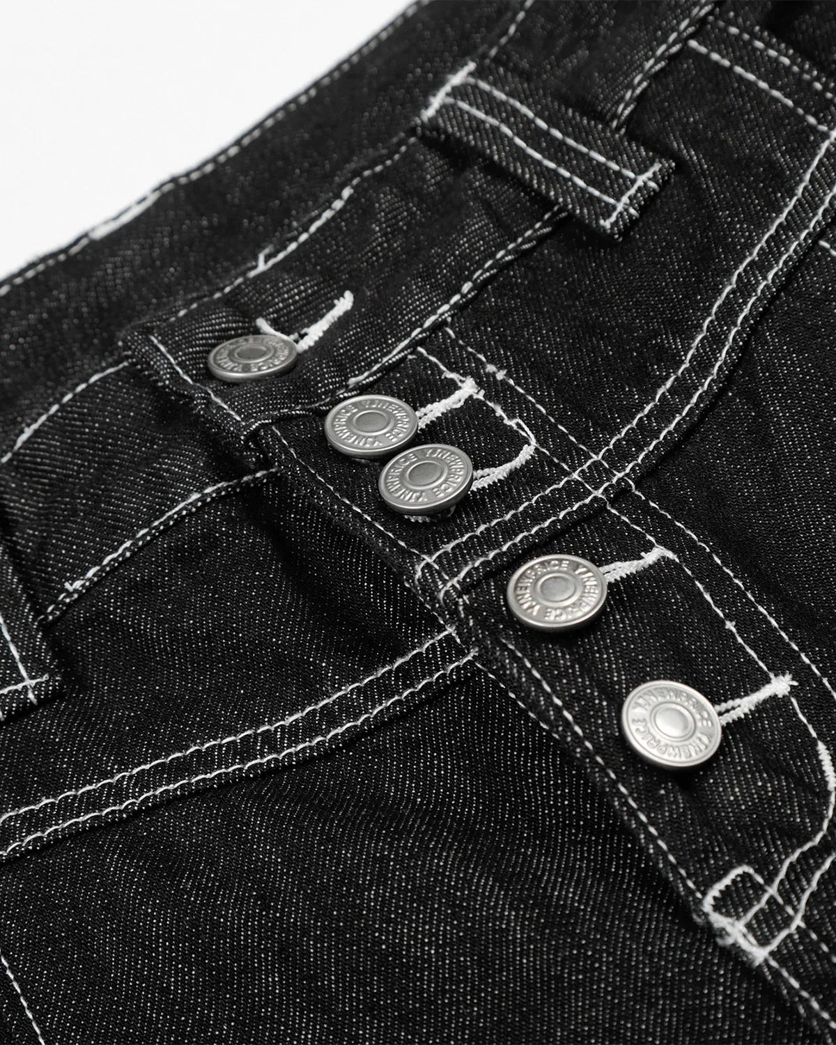 Button Fly Baggy Denim Jorts