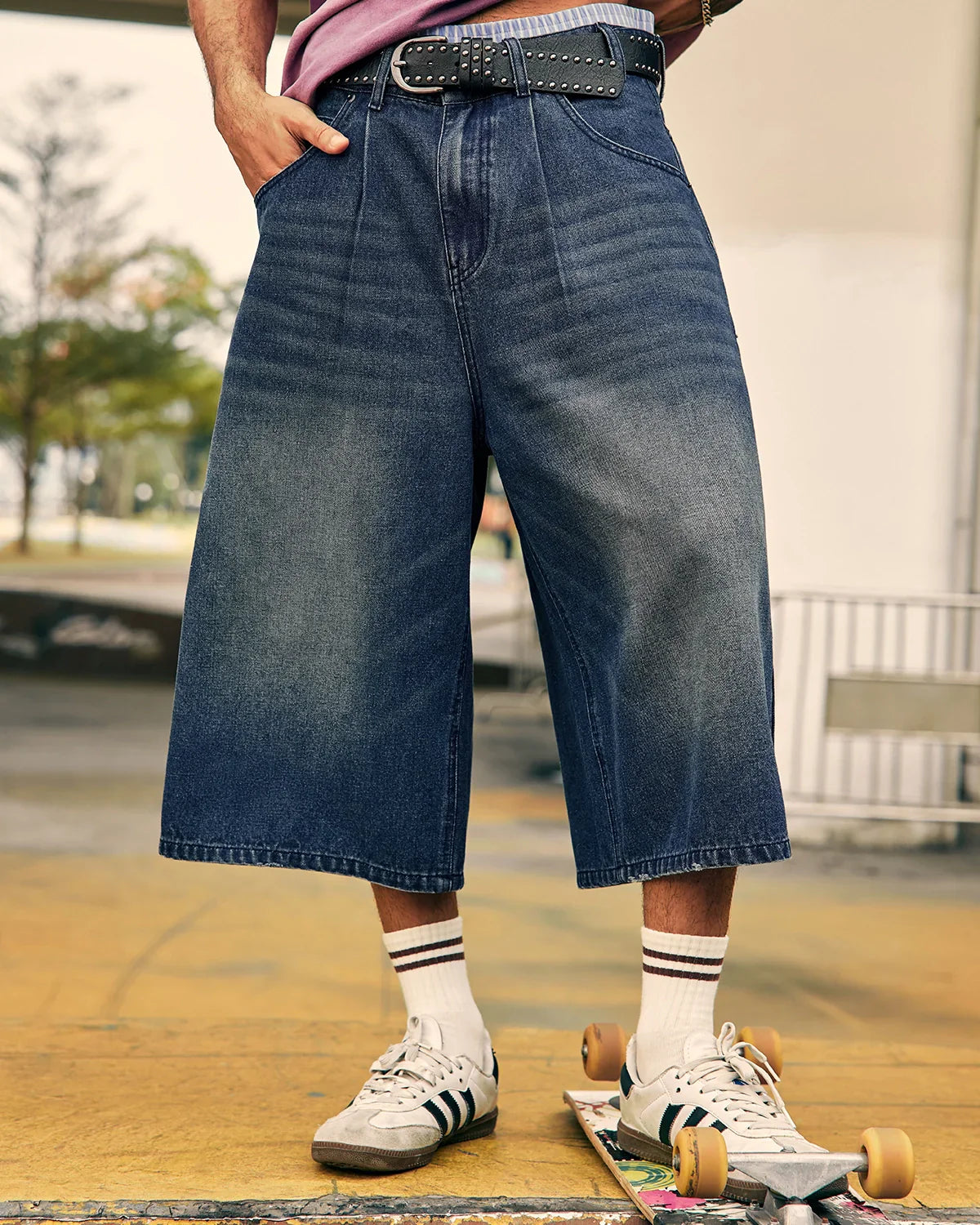 Double Waist Baggy Jorts
