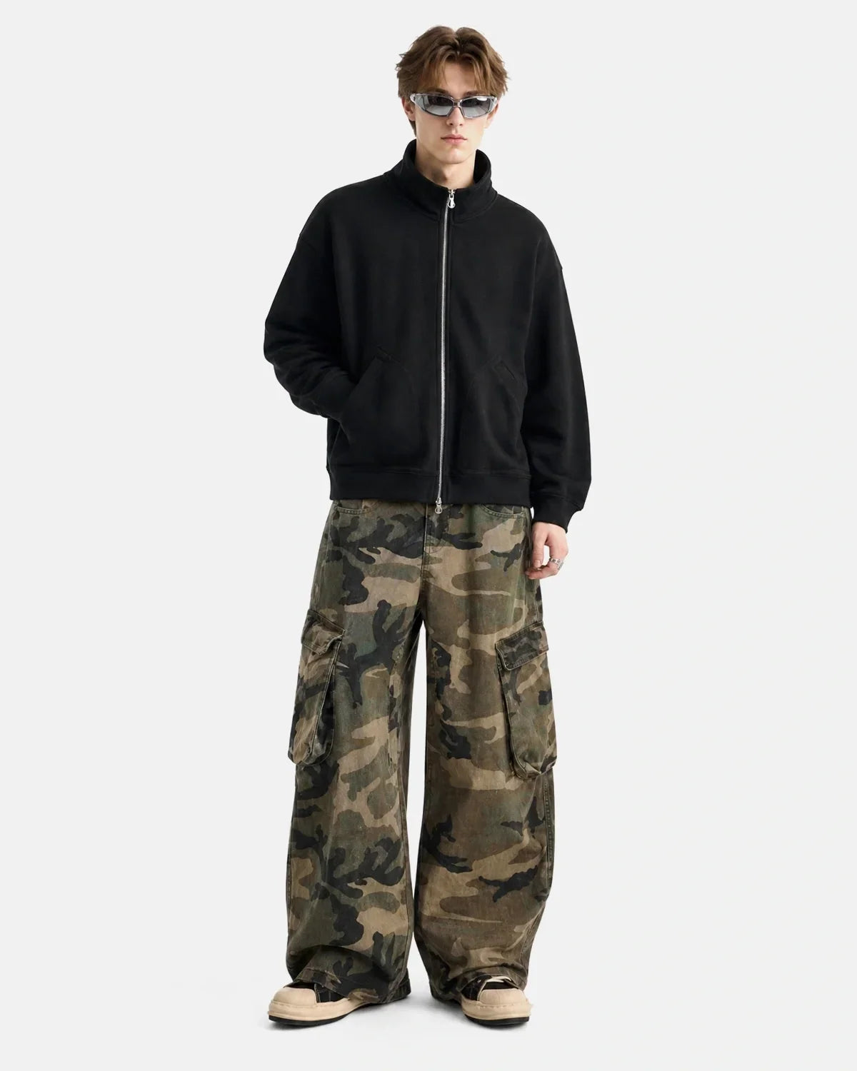 Polar Fleece High Neck Zip Up Jacket