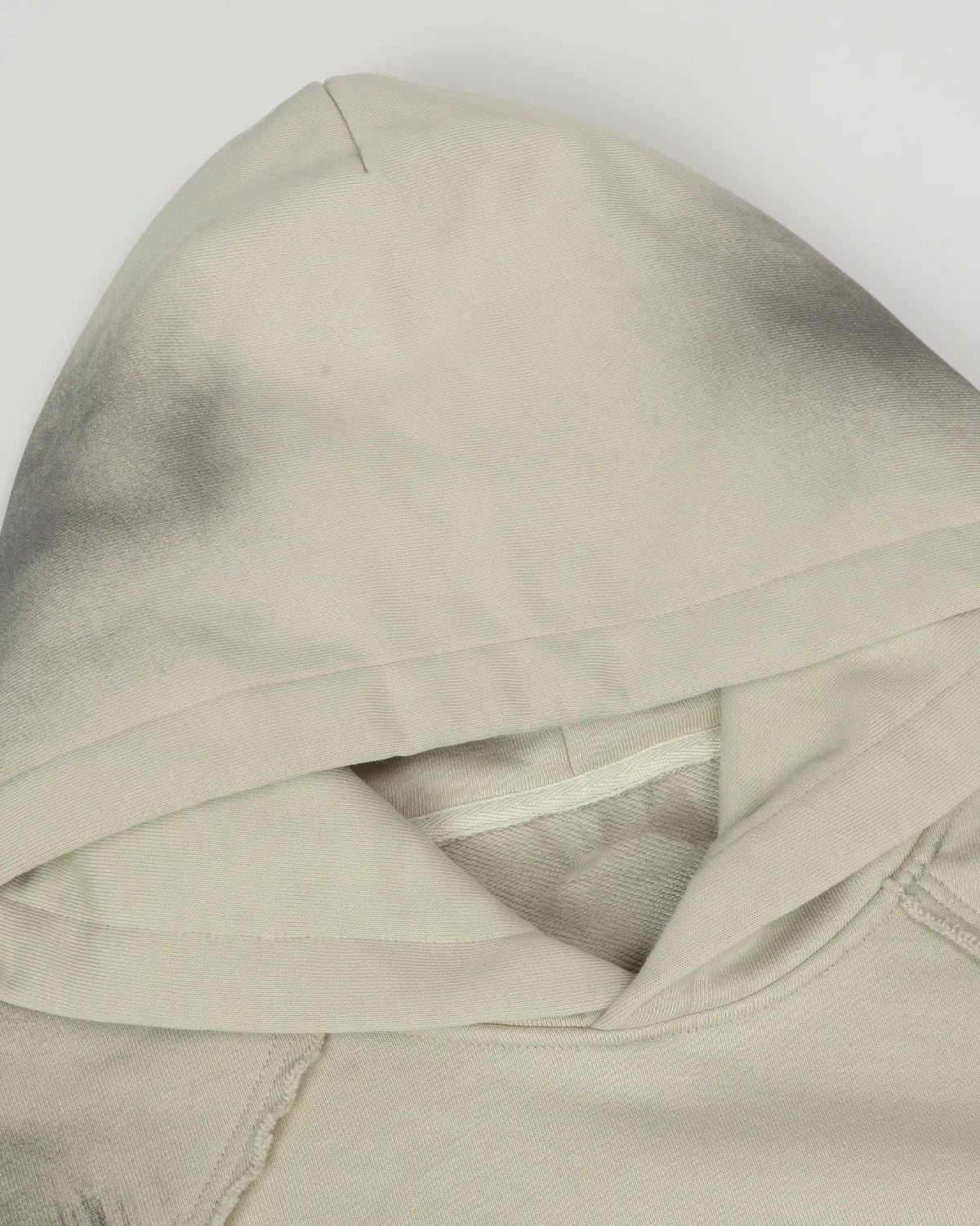 Washed Raw Edge Boxy Hoodie