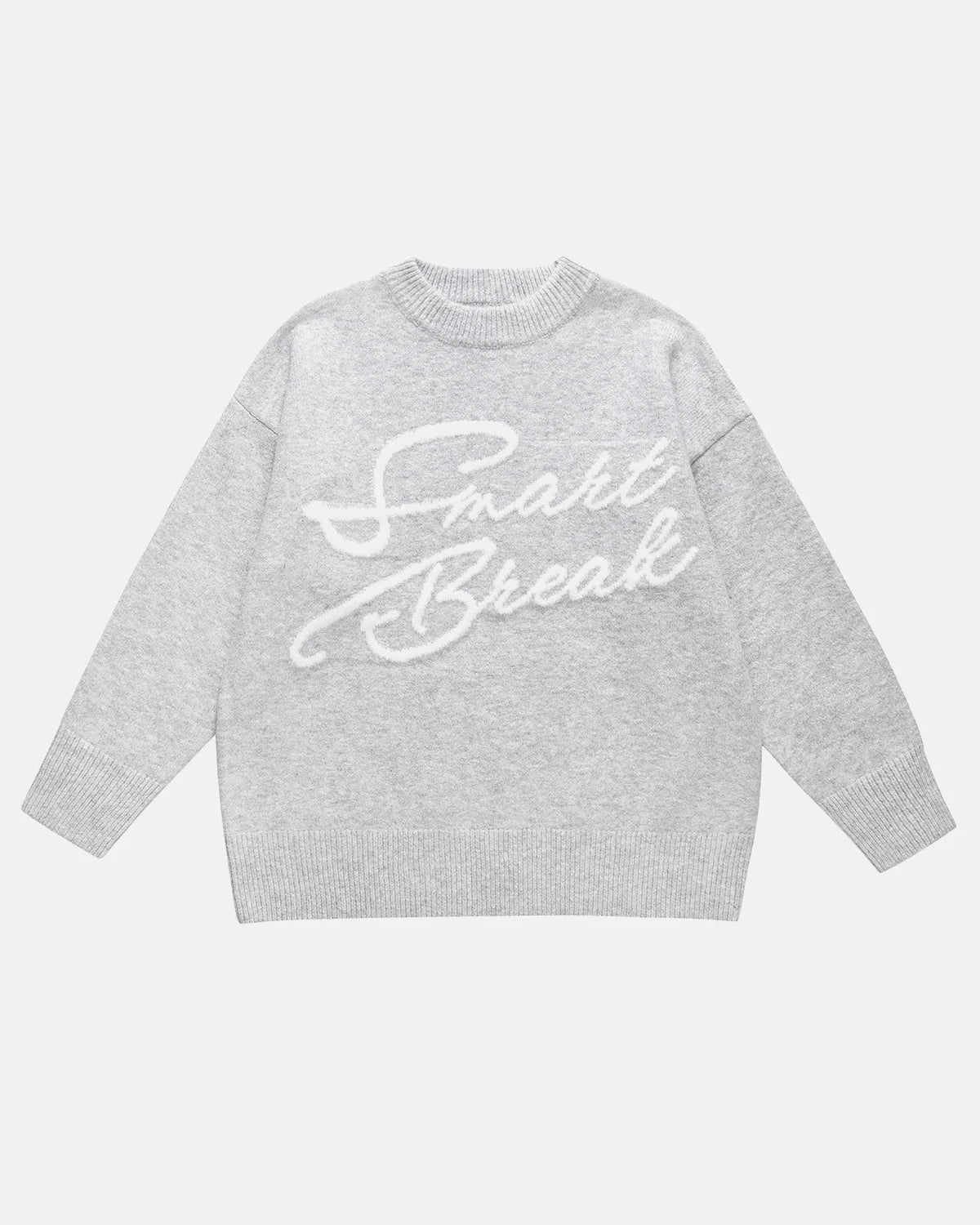 Script Letter Graphic Knit Sweater MADXMARX
