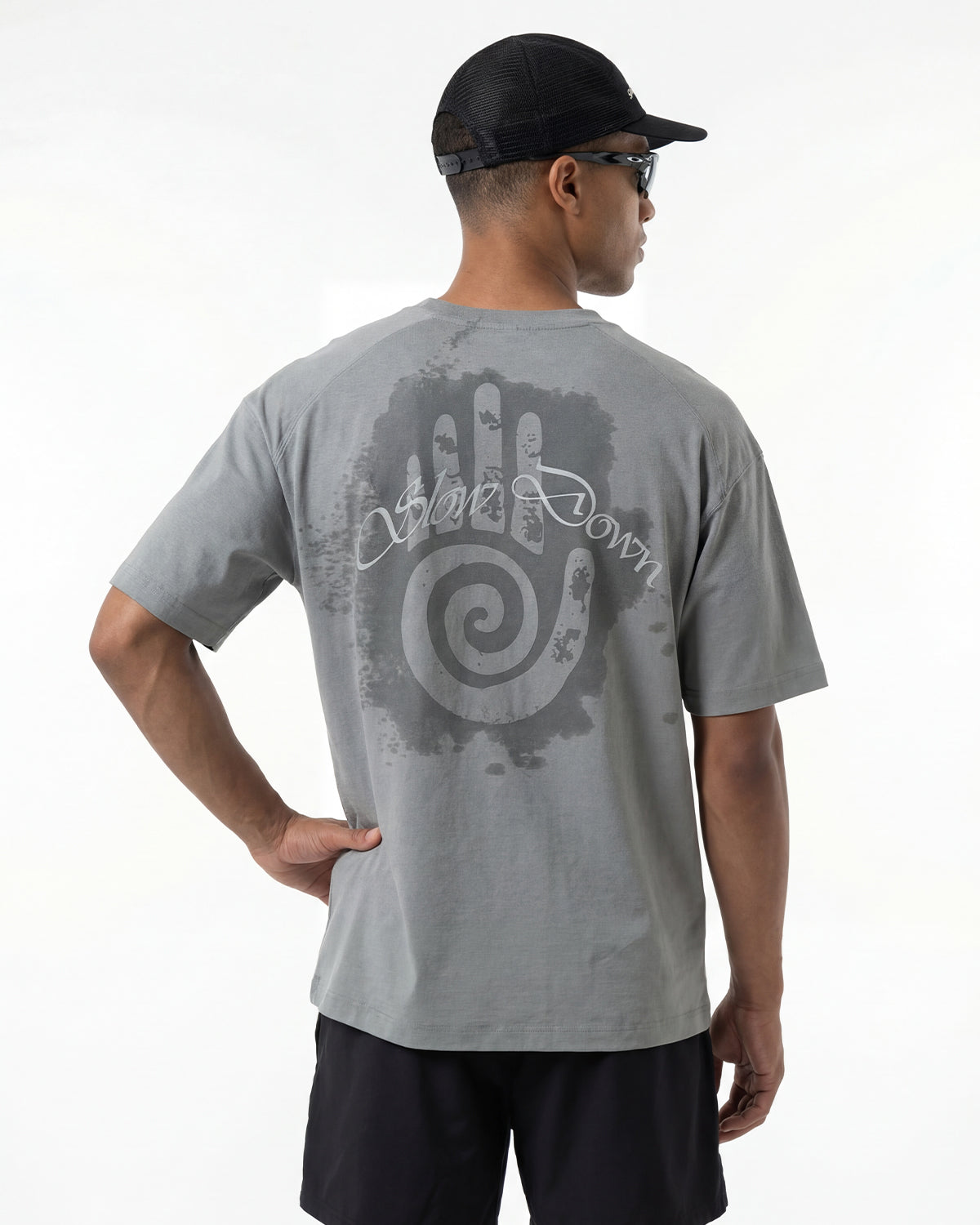T-shirt de sport à motif révélé par l'eau