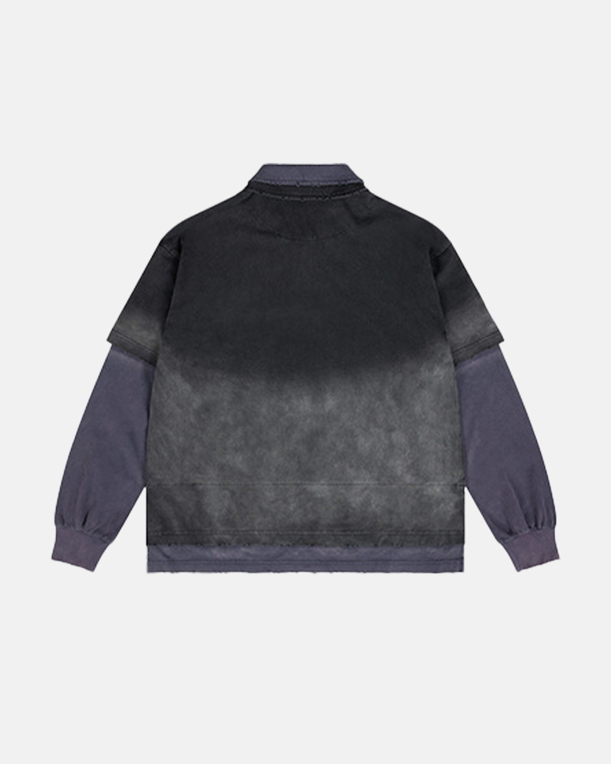 Retro Monkey Washed Layered Polo Shirt