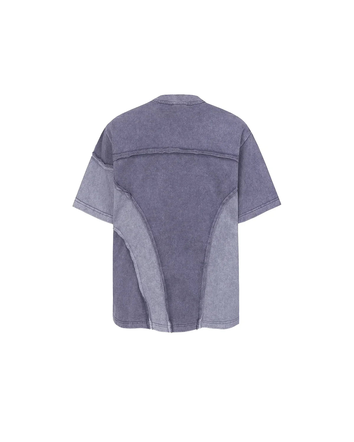 Patchwork Washed Boxy Cropped T-Shirt